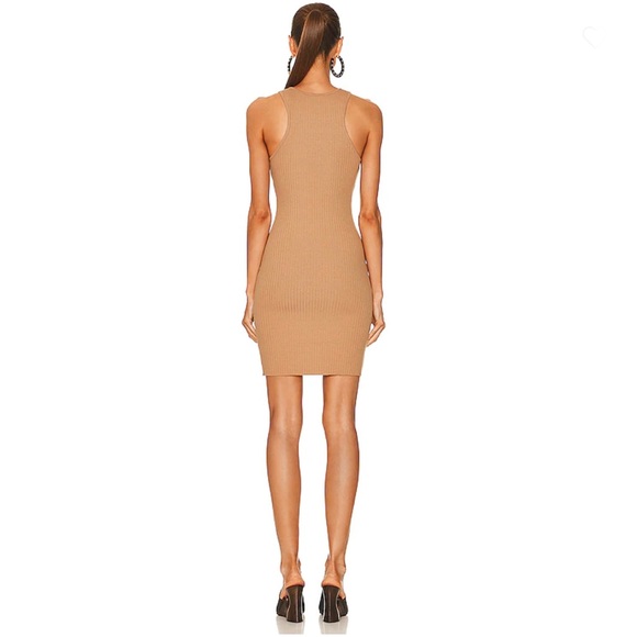 The Range Primary Rib Carved Mini Dress in Tanlines - Picture 3 of 7